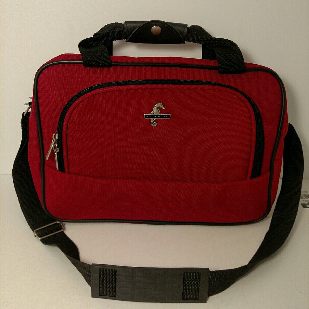 Atlantic Red And Black Cary On Luggage Bag